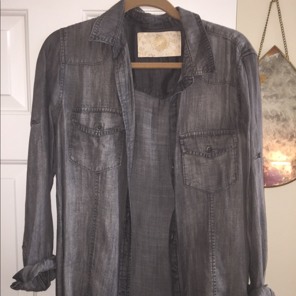 Oversized Denim Shirt